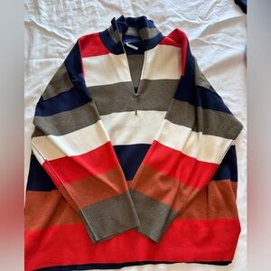 NWOT Free People Coastal Stripe Pullover